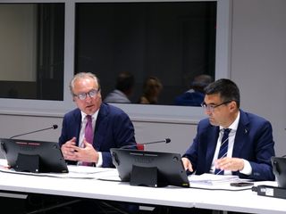 Il presidente Cirio e l’assessore Bussalino