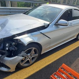 Brutto incidente sulla bretella Ivrea - Santhia'