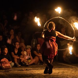 Le danze col fuoco della compagnia Calide a Lunathica a Fiano e Villanova