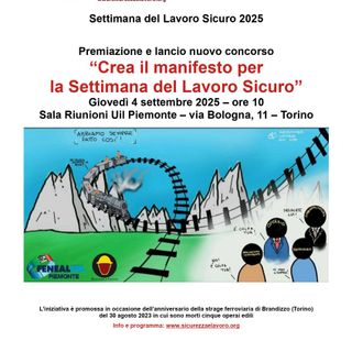 Un logo e un manifesto per ricordare la strage di Brandizzo