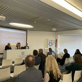 Un momento dell'incontro organizzato da Confindustria Canavese