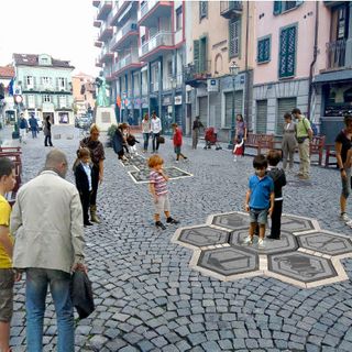 Una simulazione di come sarà piazza Carletti dopo gli interventi