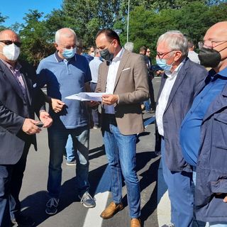 Il sopralluogo del presidente Cirio e del consigliere Gianluca Gavazza