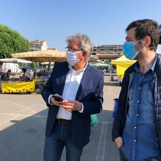 Il sindaco Claudio Castello con il dirigente Fabio Mascara