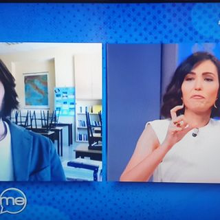 Niccolò Pagani, insegnante a San Benigno ospite da Caterina Balivo