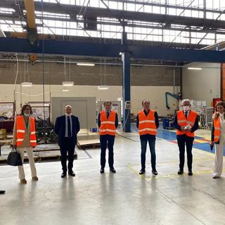 Cirio e Gelmini in visita all'ex stabilimento Lancia di Chivasso