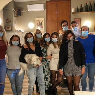 Giuseppe Summa con il gruppo degli interinali