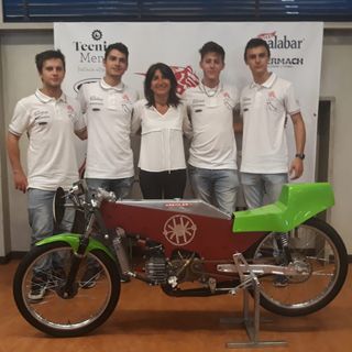 Piercarlo Borri guiderà la moto realizzata dagli studenti dell'Europa Unita