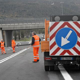 Foto d'archivio di lavori Anas