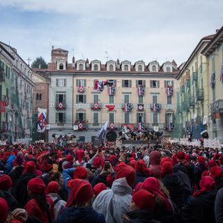 carnevale ivrea - foto di repertorio