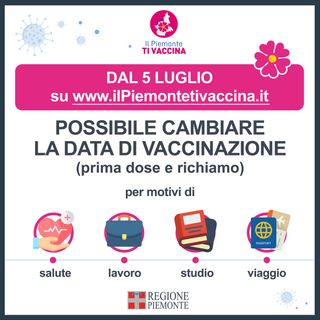 Sul portale ilpiemontetivaccina.it sarà possibile cambiare la data del vaccino