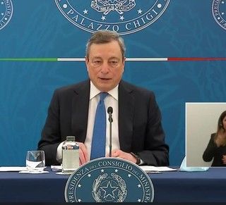 Il premier Mario Draghi