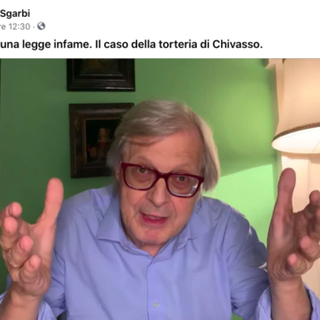 Vittorio Sgarbi sul caso Torteria di Chivasso: &quot;E' una trincea di libertà. Ci andrò&quot;