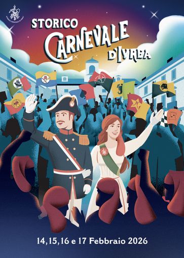 L'immagine ufficiale dell'edizione 2026 del Carnevale di Ivrea L'immagine ufficiale dell'edizione 2026 del Carnevale di Ivrea
