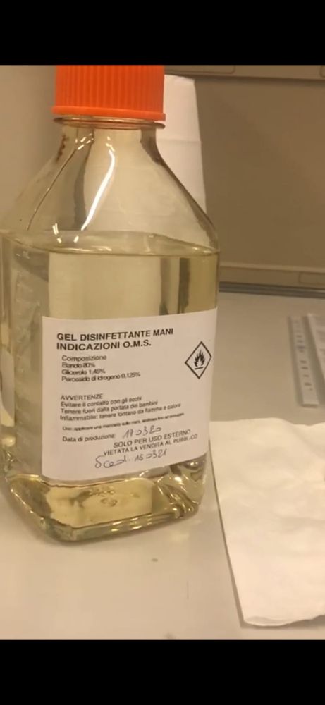 Coronavirus, in otto giorni Arpa ha prodotto più di mezza tonnellata di gel igienizzante