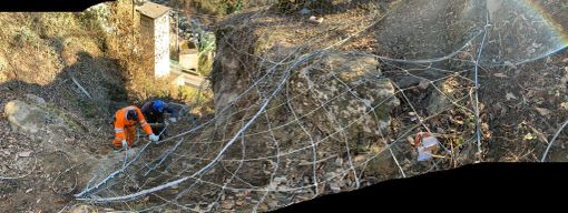 Provinciale di Ribordone: eliminato il masso pericolante sopra Sparone, terminati i lavori Provinciale di Ribordone: eliminato il masso pericolante sopra Sparone, terminati i lavori