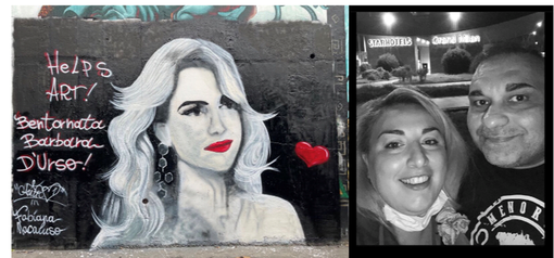 Welcome back Barbara D’Urso: un murales dedicato a lei