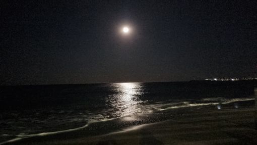 Il mare di Pietra Ligure al chiaro di Luna Il mare di Pietra Ligure al chiaro di Luna