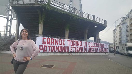 La curva Balilla dello Stadio Filadelfia, a Torino