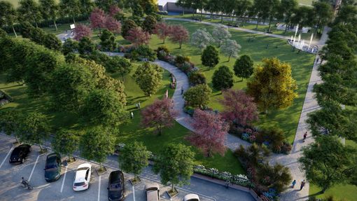 Un parco in pieno centro città: iniziati i lavori in via Amendola a Settimo