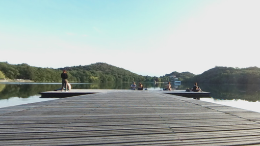 piattaforma lago sirio - foto d'archivio piattaforma lago sirio - foto d'archivio