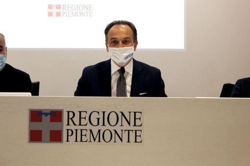 Il governatore del Piemonte, Alberto Cirio