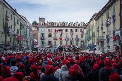 carnevale ivrea - foto di repertorio