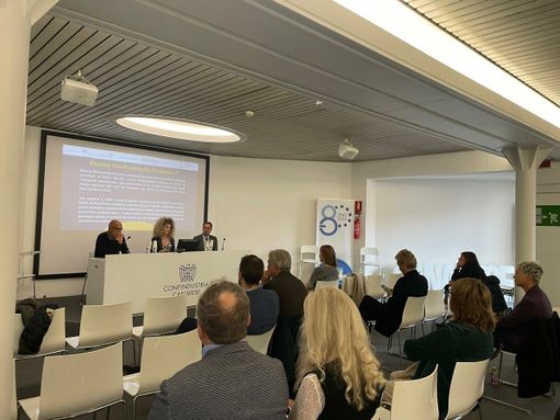 Un momento dell'incontro organizzato da Confindustria Canavese