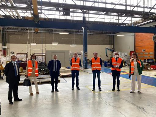Cirio e Gelmini in visita all'ex stabilimento Lancia di Chivasso