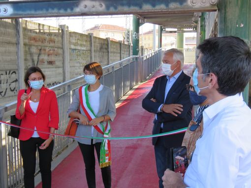 L'inaugurazione della passerella