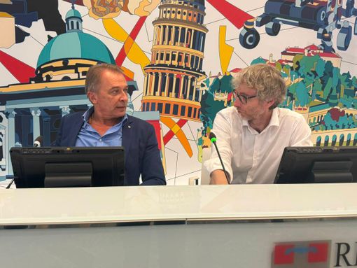 L'assessore Paolo Bongioanni con Stefano Mossino