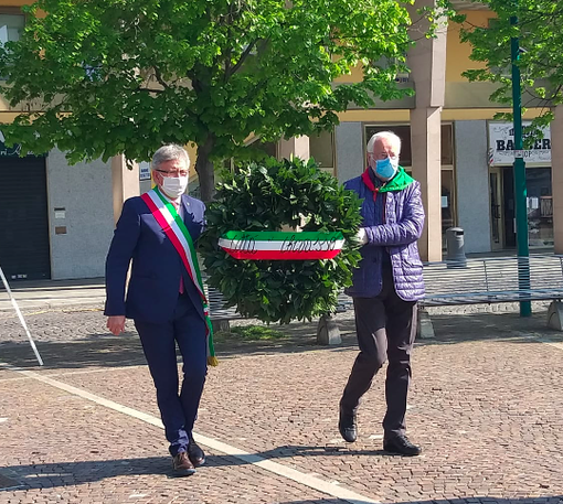 25 Aprile: il ricordo del sindaco di Chivasso Claudio Castello e di Vinicio Milani, presidente Anpi