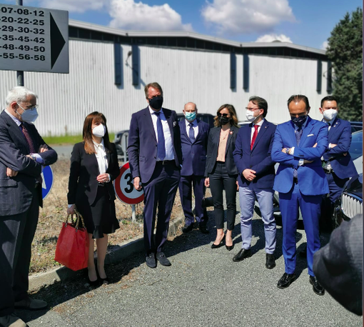 La visita del Presidente Cirio a Scarmagno
