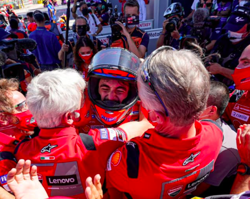 Pecco Bagnaia vince il MotoGp di Aragon