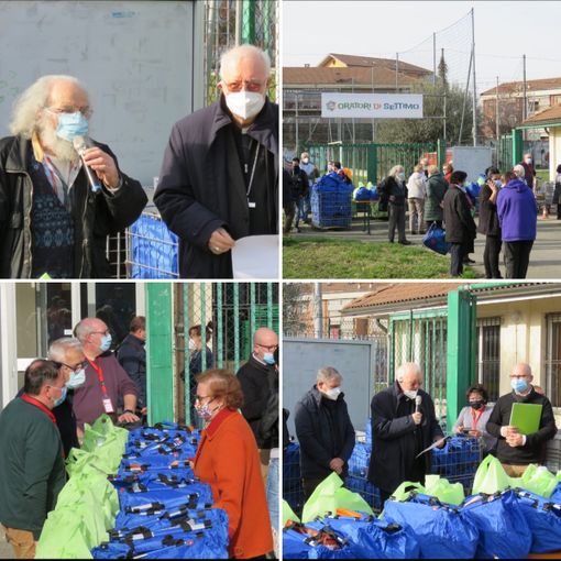 La donazione dei beni da parte dell'arcivescovo Cesare Nosiglia