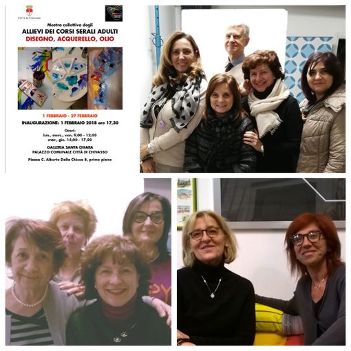 A Palazzo Santa Chiara la mostra dei corsi serali di pittura di Prisma Laboratorio