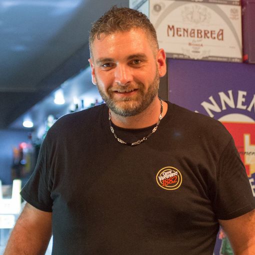 Il barista brandizzese Gianluca Perrone, 35 anni