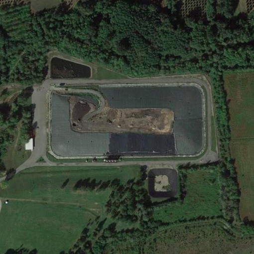 La discarica vista dal satellite