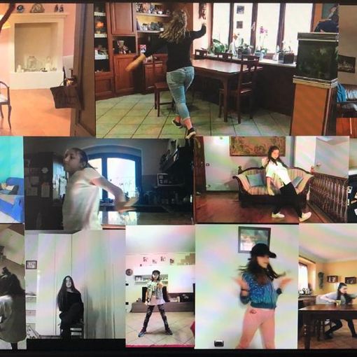 Una delle lezioni di danza on line