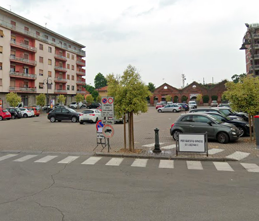 Piazza Garibaldi a Crescentino (foto d'archivio)