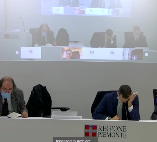 Un momento della riunione in Regione