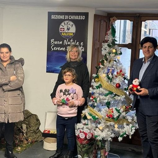 Presepe e albero di Natale nella sede Lega di Chivasso