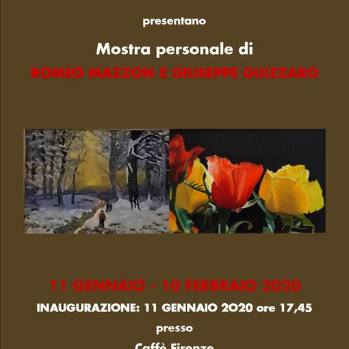 Nel 2020 al via il nuovo ciclo di mostre presso il “Caffè Firenze”: si parte con Romeo Mazzon e Giuseppe Guizzaro