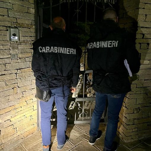 Arresto da parte dei carabinieri
