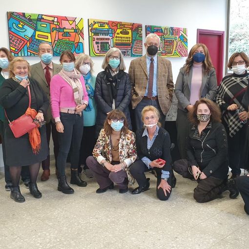 foto di gruppo delle guide turistiche di Ivrea