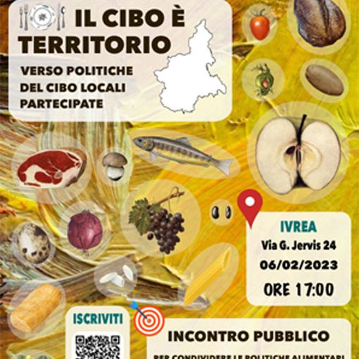 &quot;Il cibo è territorio&quot;: la Regione incontra le comunità locali. Il 6 febbraio appuntamento a Ivrea