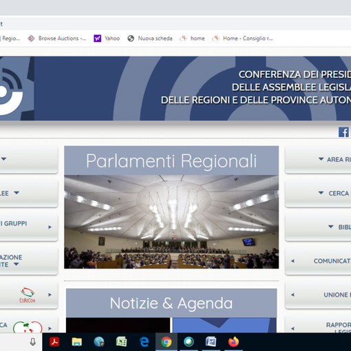 La schermata del bando