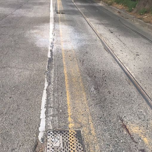 strada con binari