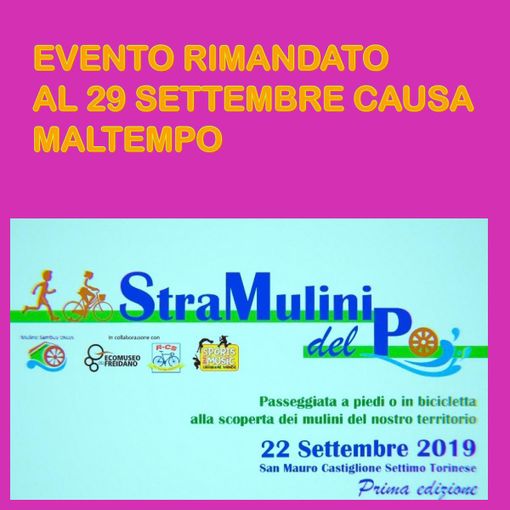 La Stramulini 2019 rimandata a causa del maltempo