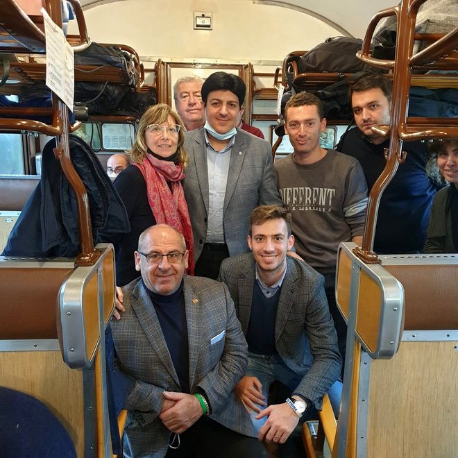 Il viaggio sul treno storico di Gavazza e Ascom